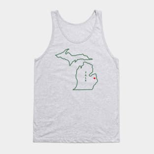 Yale MI Love (Dk Green) Tank Top